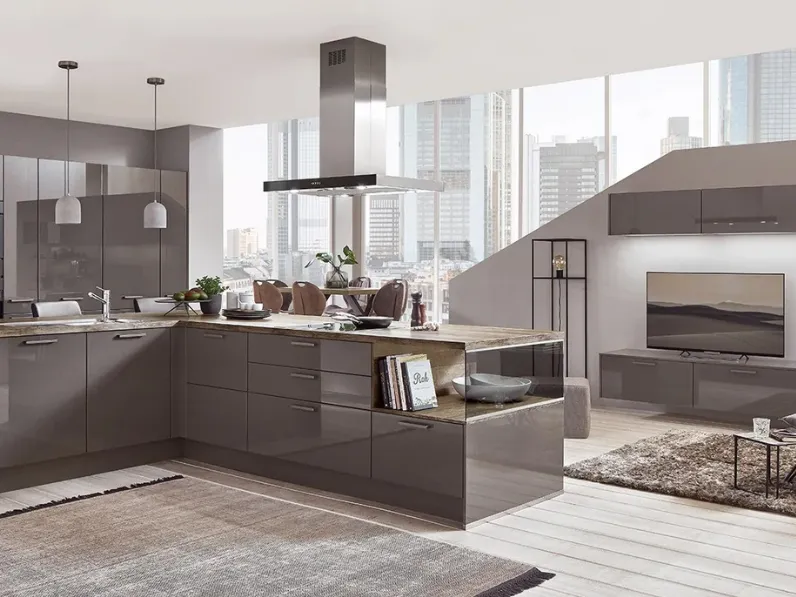 Cucina Moderna con isola Flash 453 di Nobilia