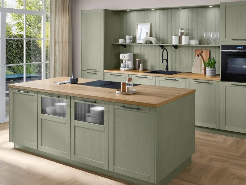 Cucina Moderna con isola Frame 617 di Nobilia