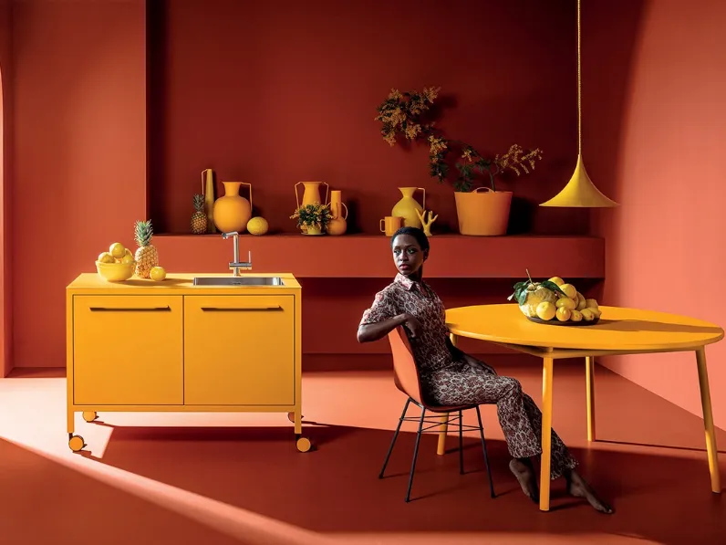 Cucina Moderna Frame Tone-on-Tone 01 di Fantin