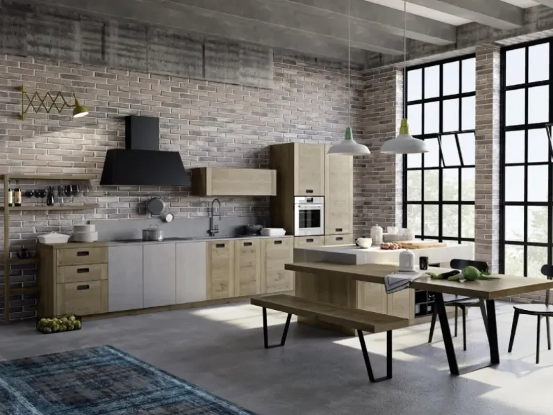 Cucina Moderna con isola Convivium 02 di Fratelli Mirandola