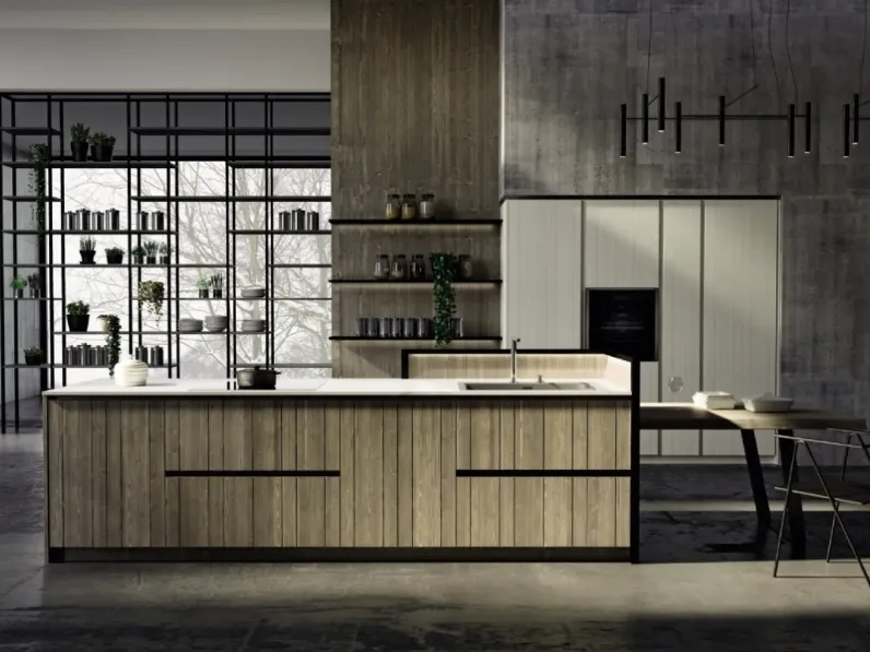 Cucina Moderna con isola New Step 02 di Fratelli Mirandola