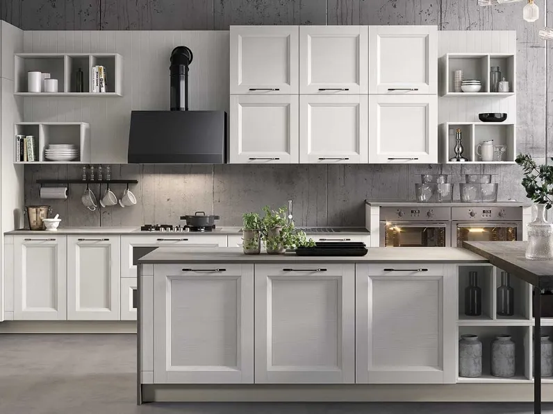 Cucina Moderna Gea Bianco di Evo Cucine