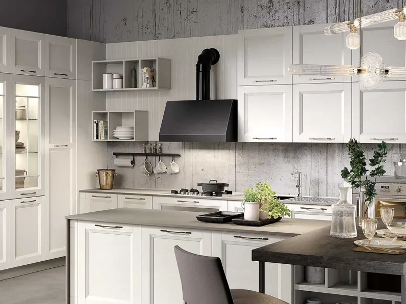 Cucina Moderna Gea Bianco di Evo Cucine
