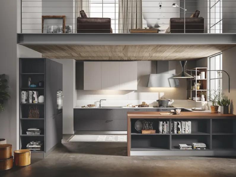 Cucina Moderna Genesi con penisola di Home Cucine