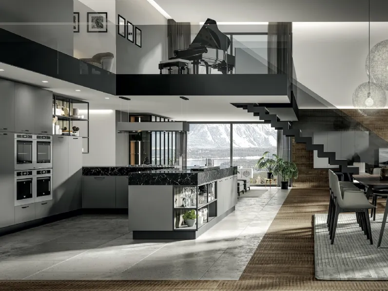 Cucina Moderna Genesi con penisola di Home Cucine