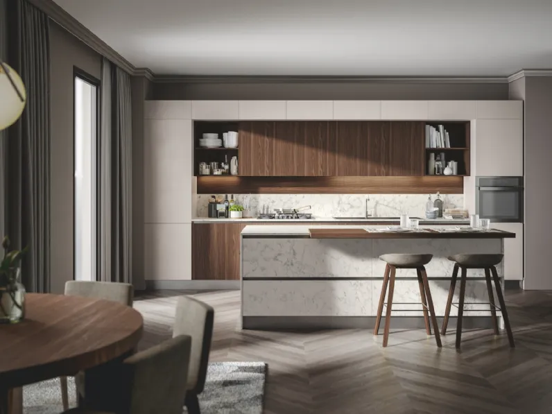 Cucina Moderna Genesi con isola di Home Cucine