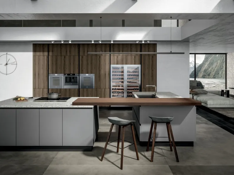 Cucina Moderna Genesi con isola di Home Cucine