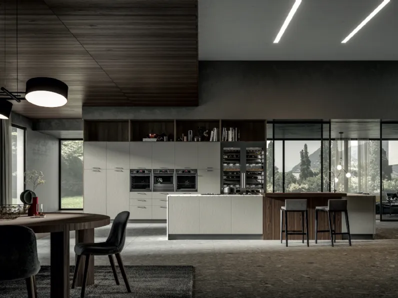 Cucina Moderna Genesi con isola di Home Cucine