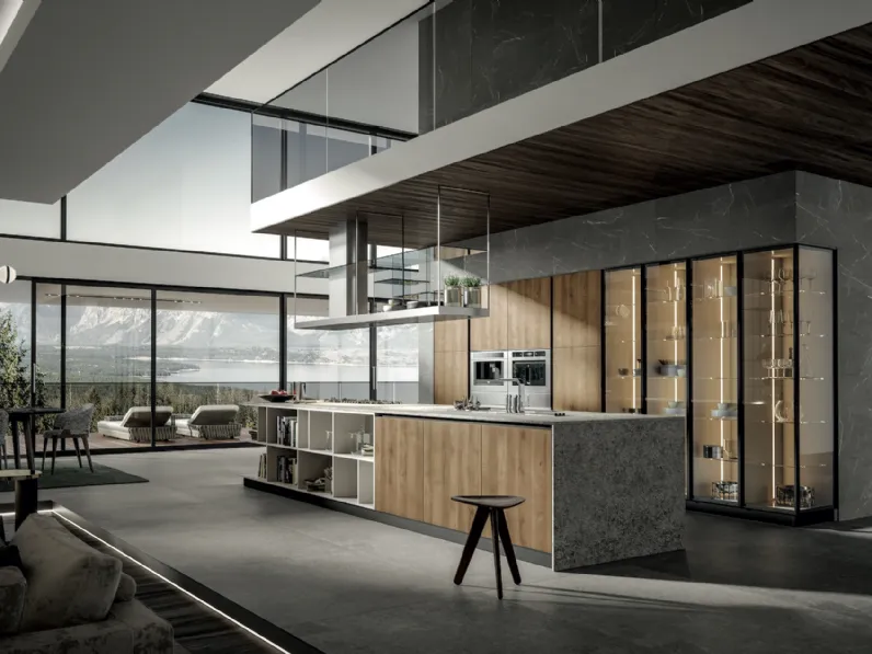 Cucina Moderna Genesi con isola di Home Cucine