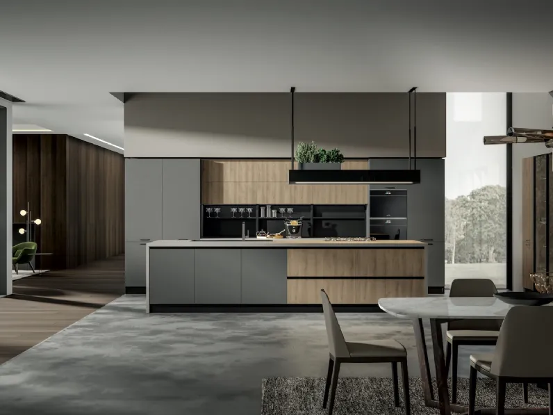 Cucina Moderna Genesi con isola di Home Cucine