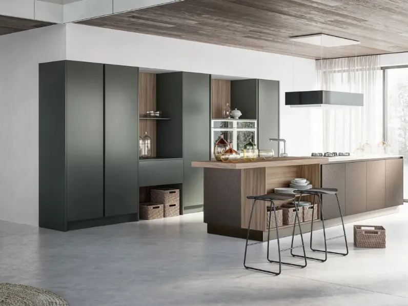 Cucina moderna con isola Infinity 06 di Gicinque