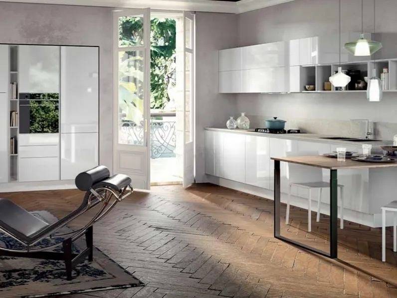 Cucina Moderna ad angolo Ginevra 06 di Ciao Cucine