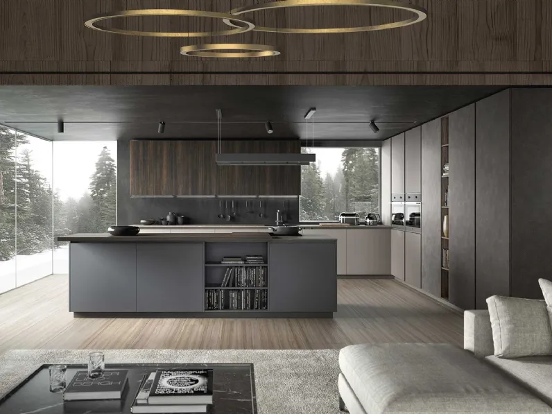 Cucina Moderna con isola Ventidue & XL 10 di GM Cucine