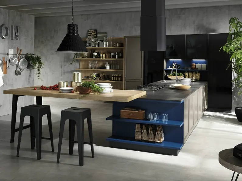 Cucina Moderna con penisola Harmony 2 di Cucinesse