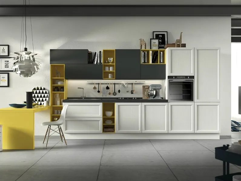 Cucina Moderna lineare Harmony 3 di Cucinesse 