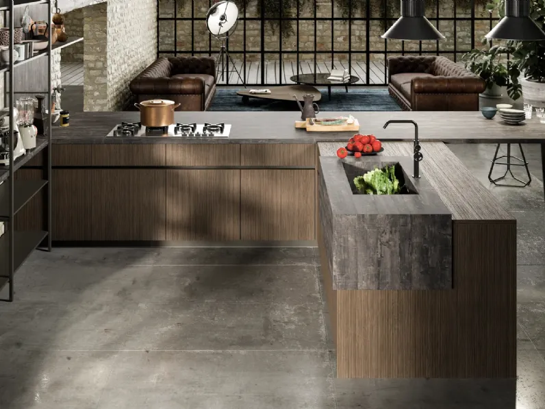 Cucina Moderna HC-8 Industrial 01 di Astra