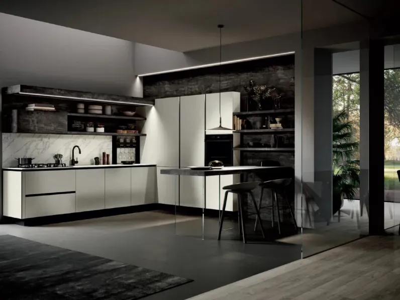 Cucina Moderna angolare Piana di Imab