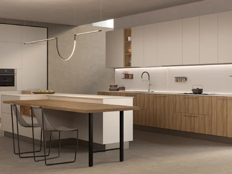 Cucina Moderna con isola Immagina 05 di Lube
