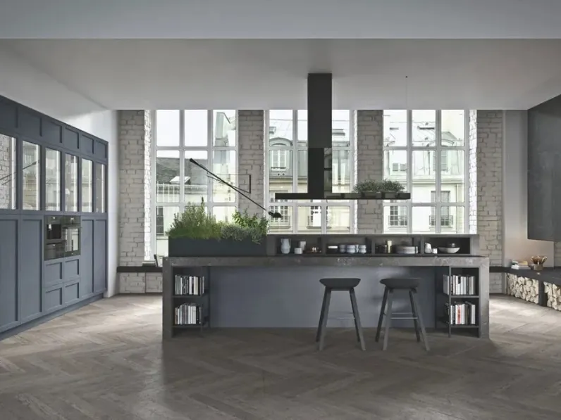 Cucina Moderna Infinity 01 in legno laccato di Ar-Tre