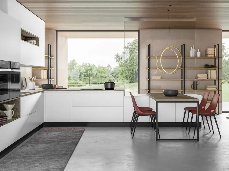 Cucina Moderna con penisola J22 009 di Ar-due