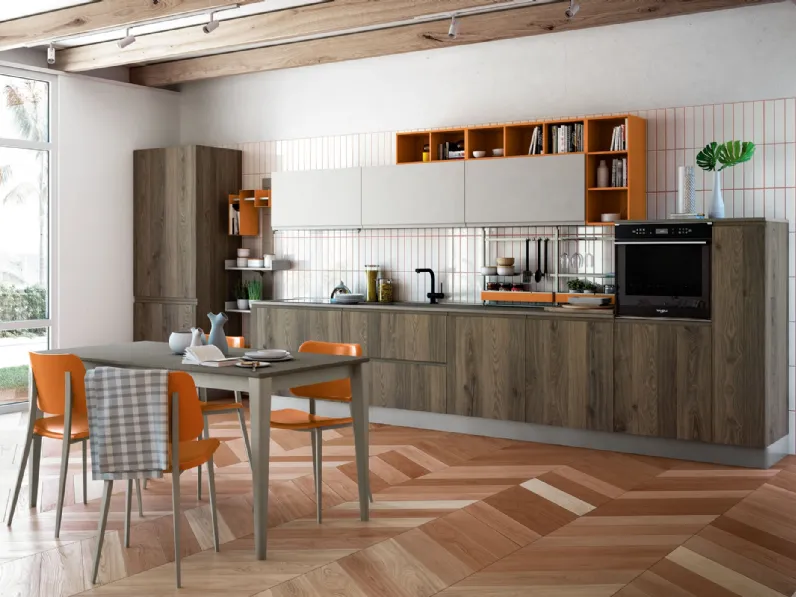 Cucina Moderna Jey Feel lineare di Creo