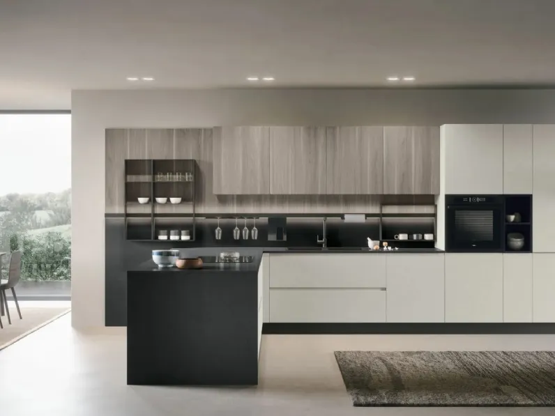 Cucina Moderna con penisola Joy 03 di Forma Cucine