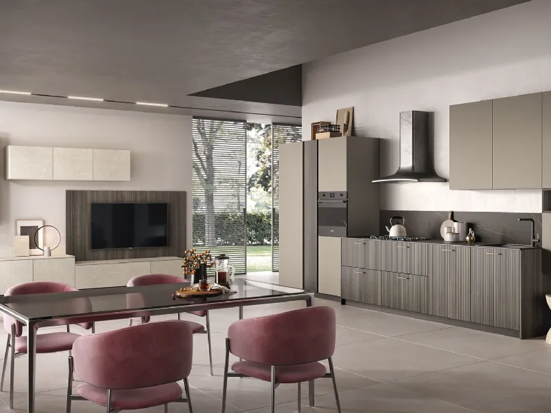 Cucina Moderna lineare Just24 02 di Essebi