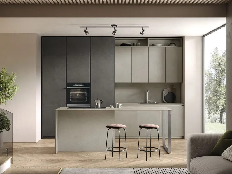 Cucina Moderna con isola Just24 03 di Essebi