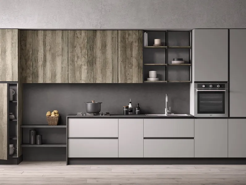 Cucina Moderna lineare Just24 04 di Essebi