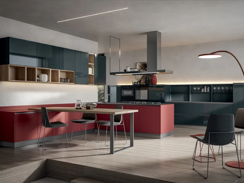 Cucina Moderna Klee con penisola di Home Cucine