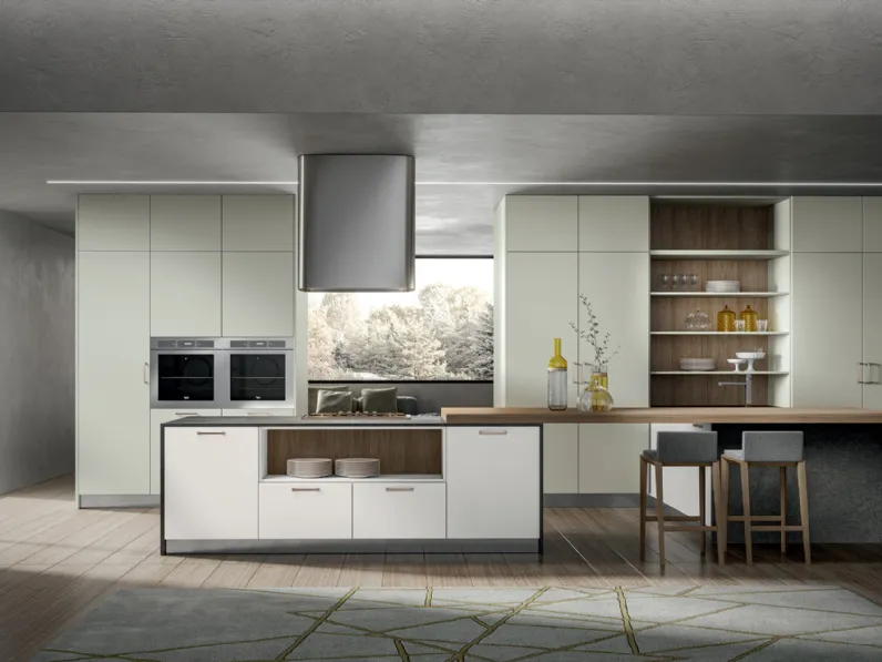 Cucina Moderna Klee con penisola di Home Cucine