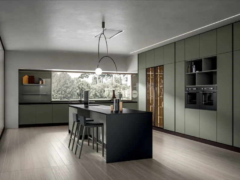 Cucina Moderna Klee con isola di Home Cucine