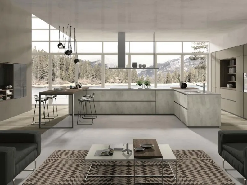 Cucina Moderna con isola Lab 6 di Cucinesse