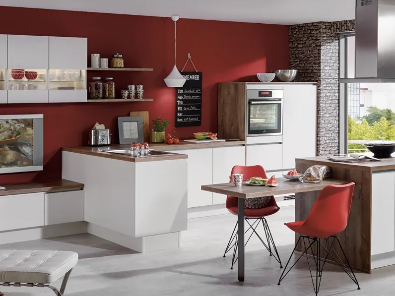 Cucina Moderna con isola Laser 416 di Nobilia