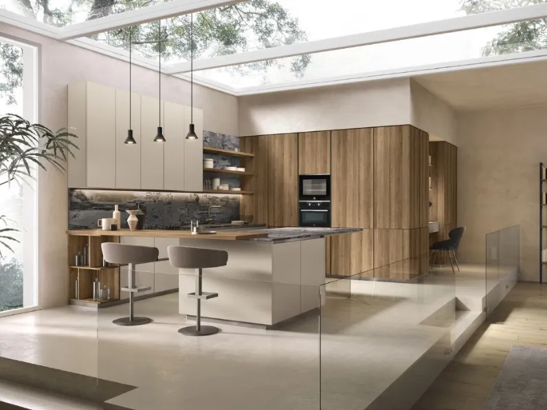 Cucina Moderna Light On Design 6 di Cucinesse