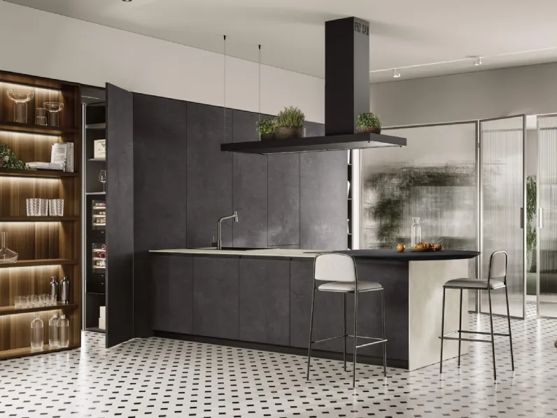 Cucina Moderna con penisola Linea 03 di Colombini Casa Artec