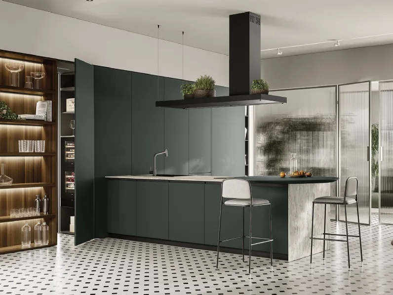 Cucina Moderna con penisola Linea 03 di Colombini Casa Artec