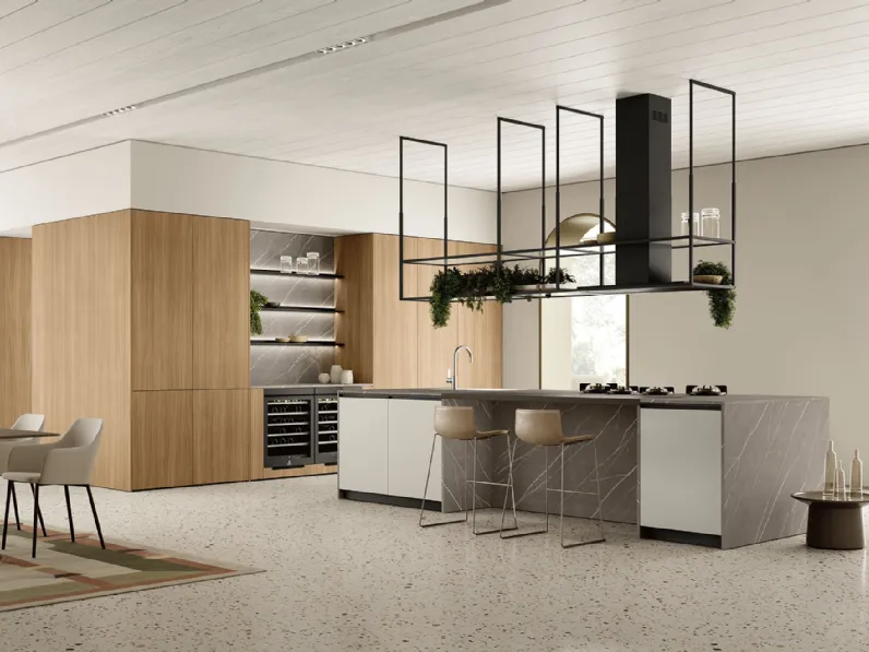 Cucina Moderna con isola Linea 09 di Colombini Casa Artec
