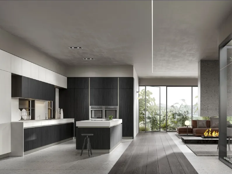 Cucina Moderna Logos con isola di Home Cucine