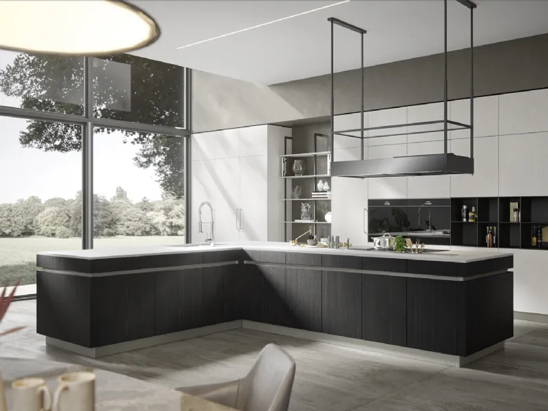 Cucina Moderna Logos con isola di Home Cucine