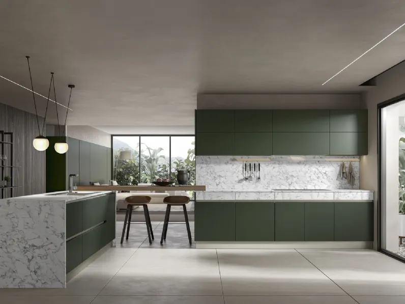 Cucina Moderna Logos con penisola di Home Cucine
