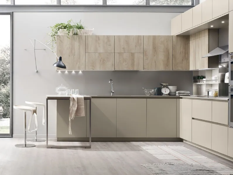 Cucina Moderna angolare Lounge 12 di Veneta Cucine