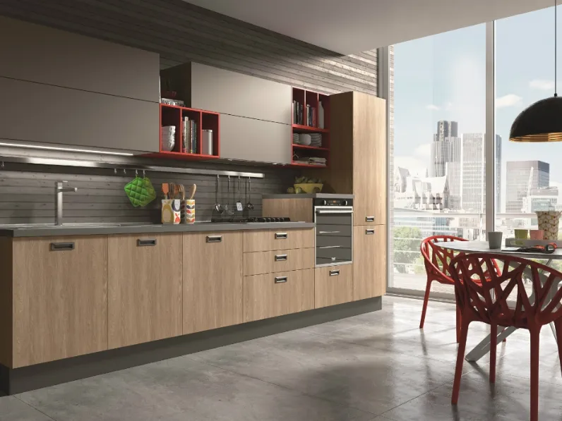 Cucina Moderna lineare Love 4 di Cucinesse