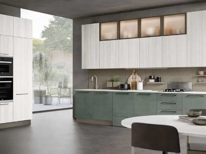 Cucina Moderna ad angolo Unica-07 di Lube