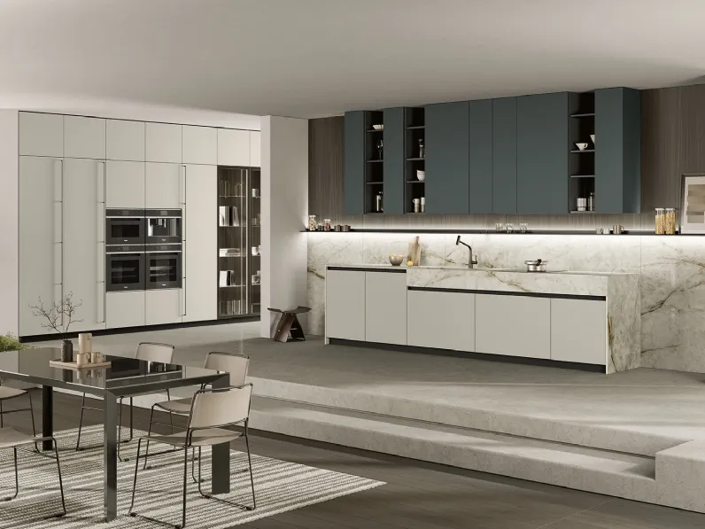 Cucina Moderna ad angolo Lungomare 01 di Colombini Kitchen