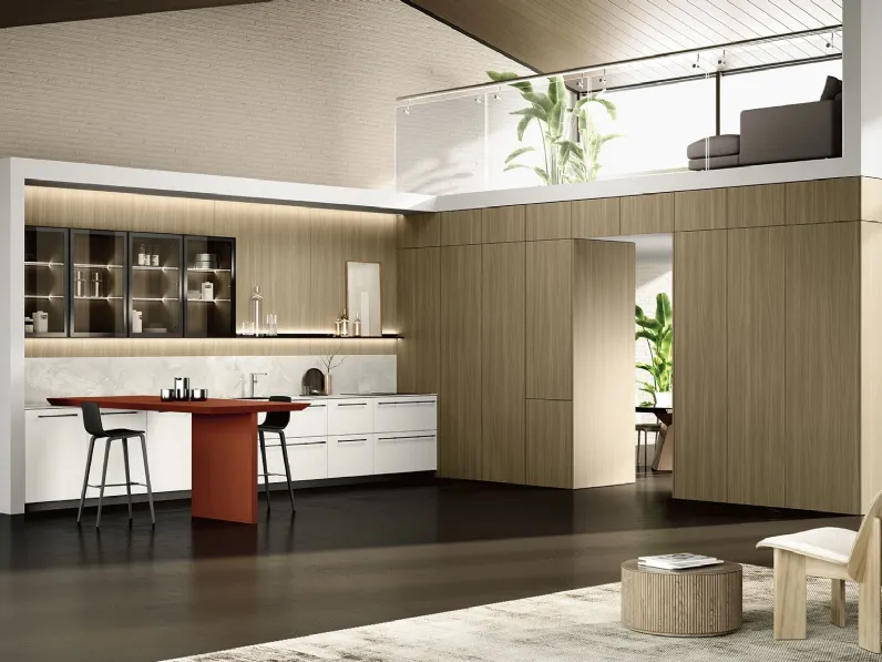 Cucina Moderna con penisola Lungomare 08 di Colombini Kitchen