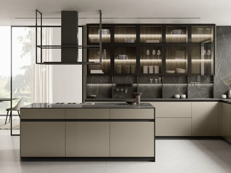Cucina Moderna con isola Lungomare Plus 07 di Colombini Kitchen