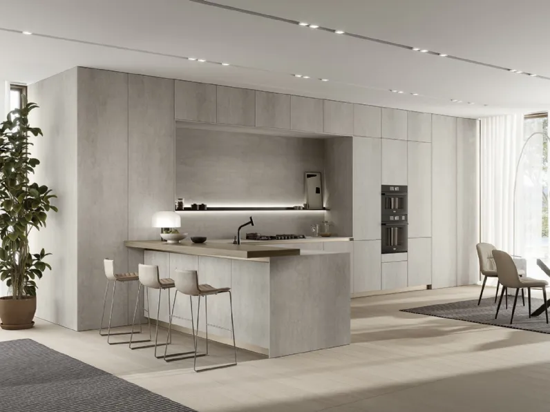 Cucina Moderna con penisola Luxea 01 di Colombini Kitchen