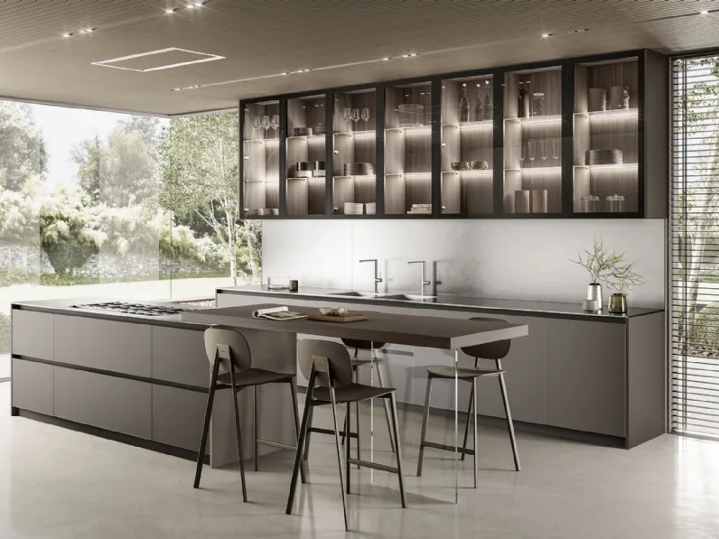 Cucina Moderna con isola Luxea 02 di Colombini Casa Artec