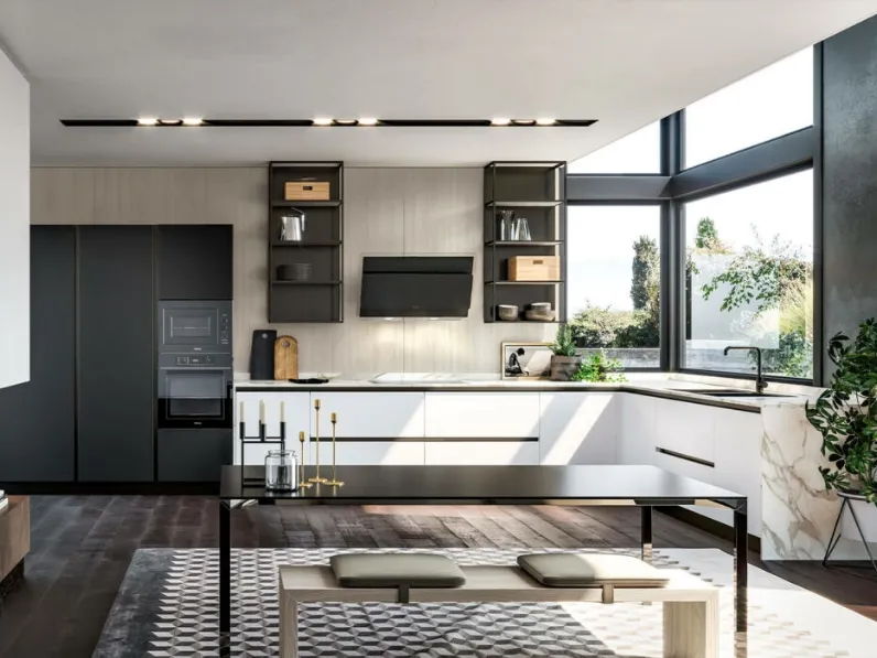 Cucina Moderna angolare Maryland 06 di Spagnol Cucine